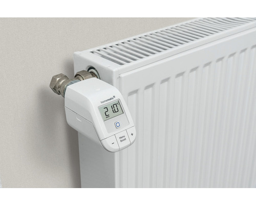 Heizkörperthermostat mit digitaler Anzeige am Heizkörper