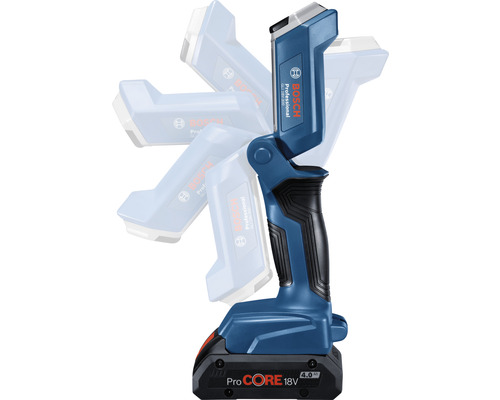 Bosch Professional Akku-Baustrahler mit drehbarem Kopf und Akku