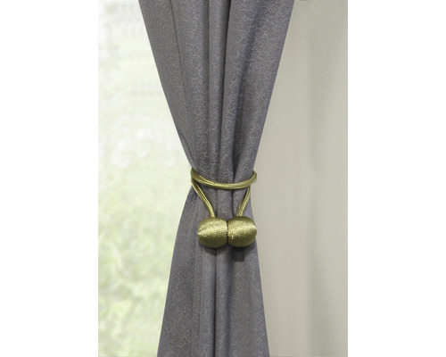 Gardine mit dekorativem Raffhalter