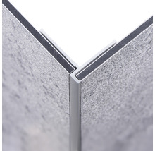 Außen-Eckverbinder Schulte Decodesign 2550 mm alu für 3 mm Duschrückwände