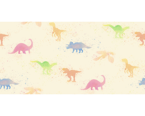 Illustration mit verschiedenen Dinosaurierarten