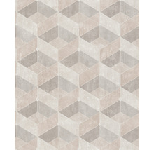 Tapete mit geometrischem Würfelmuster