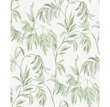 Vliestapete 37830-1 Attractive Blätterranke grün weiß-thumb-5