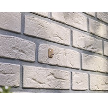 Dekorative Backsteinwand mit Wandhaken