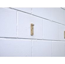 tesa Klebeschraube für Mauerwerk viereckig kupfer 10 kg Belastung M4 x 12,5 mm 2 Stk.