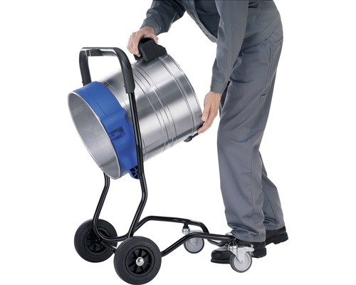 Mörtelmaschine mit Fahrgestell zur einfachen Bewegung