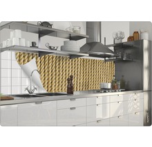 Küchenszene mit Spritzschutzfolie im Seil Design