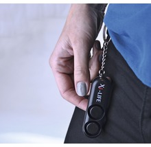 Taschenalarm mit Schlüsselanhänger 120 dB SPL/30 X4-Life schwarz-thumb-3