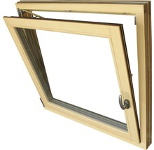Holzfenster Kiefer lackiert 1000x1000 mm DIN Links-thumb-2