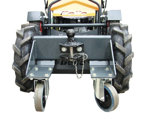 Belle Logo mit Anhängerkupplung und Rädern