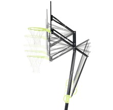 Verstellbarer Basketballkorb mit Netz und Ständer