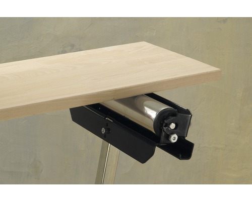 Werkstückauflage mit Rolle zum einfachen Transport von Werkstücken