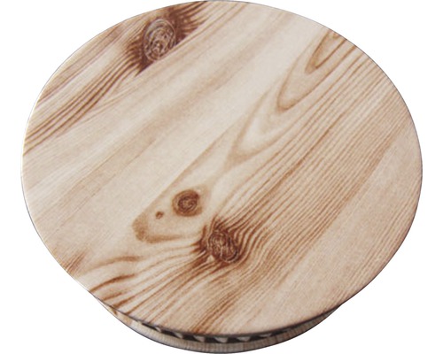 Runde Tischplatte aus Holz mit Maserung