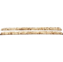 Zwei Holzleisten mit Maserung