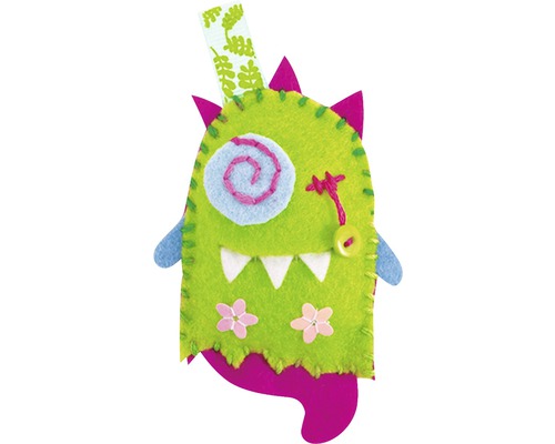 Filzmonster-Bastelset mit Dekorationen und Aufhänger