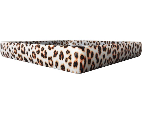 Aufsatzwaschbecken mit Leopardenmuster