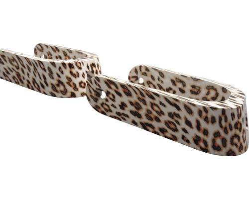Zwei Gardinenhalter mit Leopardenmuster