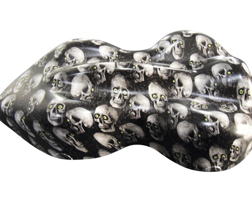 Folie mit Totenkopfmuster