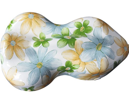 Toilettendeckel mit Blumenmuster für das Hornbach Webshop Sortiment.