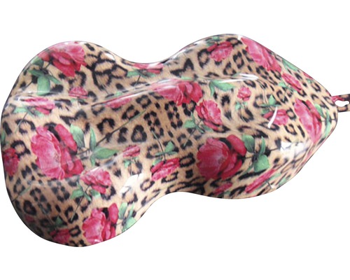 Wassertransferdruckfolie mit Rosen und Leopardenmuster