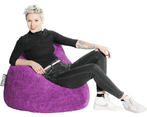 Sitzkissen Sitting Beanbag Sitzsack kaufen bei cm lila Fluffy XL 70x110 Point HORNBACH