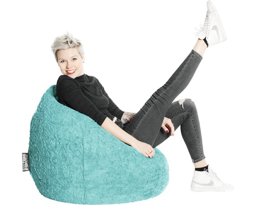 Sitzkissen Sitting Point Sitzsack Beanbag Fluffy XL türkis | HORNBACH