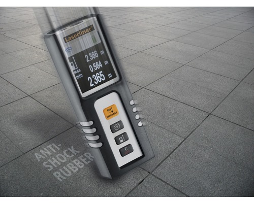 Laserliner Laser-Entfernungsmesser auf Fliesenboden