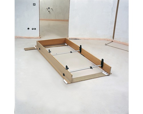 Bodenrahmen für eine ebenerdige Dusche im Badezimmer