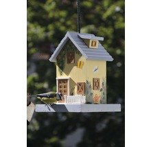 Dekoratives Vogelhaus mit Aufhängung und Futterplatz