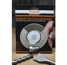 Kaindl Diamant-Sichtschleifscheibe mit Schleifwerkzeug und Bohrern