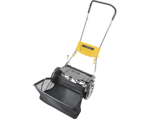 Handrasenkehrmaschine mit Fangkorb