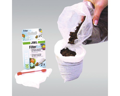 JBL Filterbeutel Set mit Filtermaterial und Verschlussclip