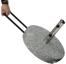 Schirmständer Siena Garden Granit 40 kg graub mit Griff und Rollen-thumb-3