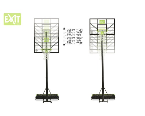 Verstellbarer Basketballkorb mit Netz und Ständer