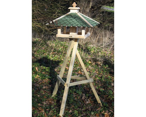 Vogelhaus aus Holz mit Ständer für den Garten