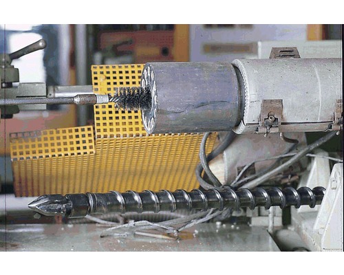 Schneckenwelle in einer Industriemaschine