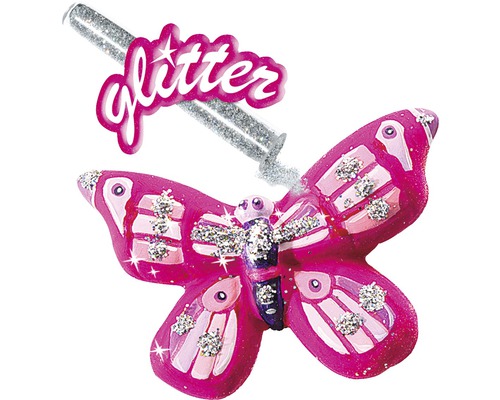 Dekorativer Schmetterling mit Glitzer