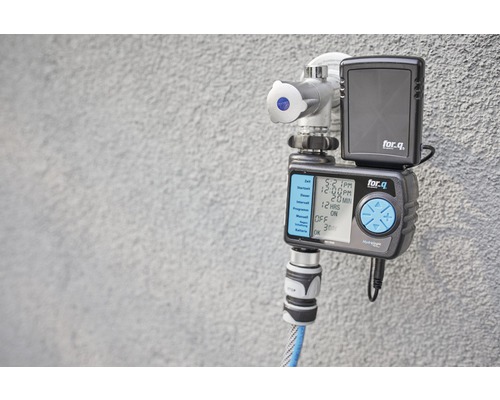 For-q Bewässerungscomputer mit Wasserhahn und Schlauchanschluss zur Gartenbewässerung