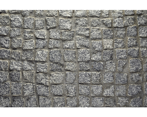 Nahaufnahme von Granitpflastersteinen