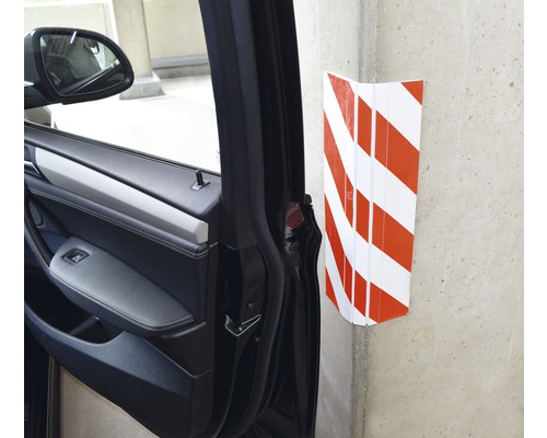 IWH Autotür-Schutzleiste für Garage, weiß / rot 019042 bei   günstig kaufen
