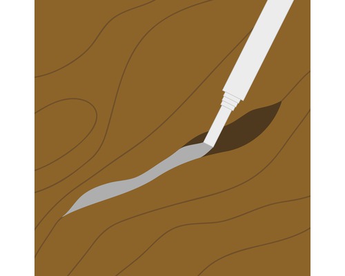 Fugenfüller wird aufgetragen