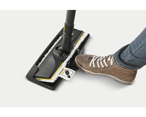 Kärcher Bodenwischer mit Fußbedienung zum einfachen Auswringen des Bezugs