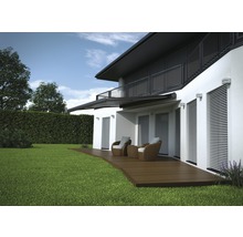 Kassettenmarkise Sonnino 2,5x1,5 Stoff Uni dunkelgrau Gestell RAL 7022 umbragrau inkl.Motor, Fernbedienung und LED Beleuchtung-thumb-7 Kassettenmarkise Sonnino 2,5x1,5 Stoff Uni dunkelgrau Gestell RAL 7022 umbragrau inkl.Motor, Fernbedienung und LED Beleuchtung-thumb-7