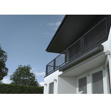 Kassettenmarkise Sonnino 2,5x1,5 Stoff Uni dunkelgrau Gestell RAL 7022 umbragrau inkl.Motor, Fernbedienung und LED Beleuchtung-thumb-9 Kassettenmarkise Sonnino 2,5x1,5 Stoff Uni dunkelgrau Gestell RAL 7022 umbragrau inkl.Motor, Fernbedienung und LED Beleuchtung-thumb-9