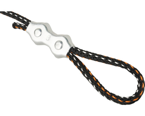 Seilverbinder aus Metall mit Seilschlaufe