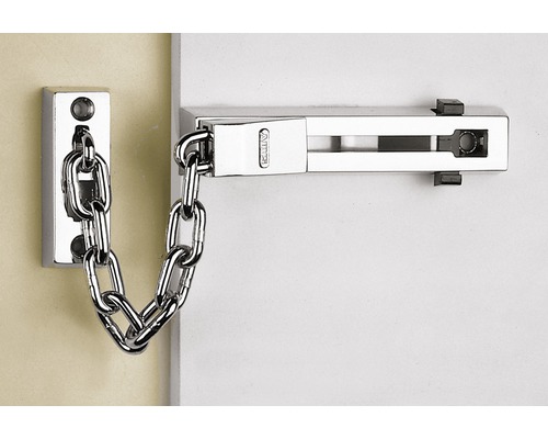 Türspion mit Kette und ABUS-Logo zur Türsicherung