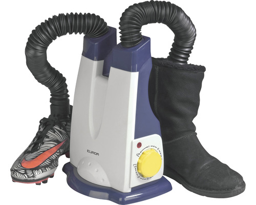Schuhtrockner mit Sportschuh und Winterstiefel