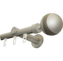 Gardinenstange mit Innenlauf II Kira silber 240 cm Ø 19 mm