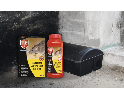 Rattenköder Getreideköder Protect Home Rodicum 400 g zur Verwendung in Köderboxen