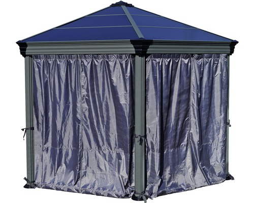 Pavillon mit Vorhängen für den Außenbereich